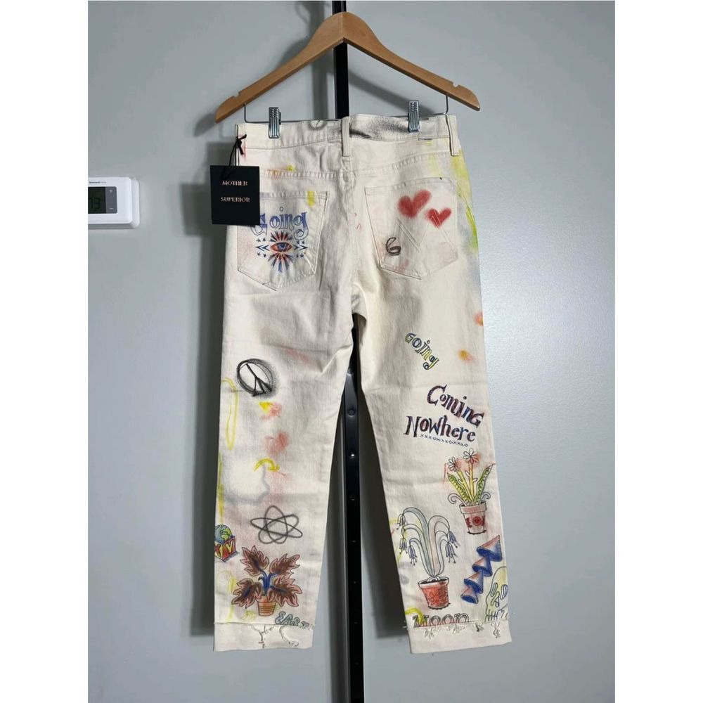 Free People x Mother Scrapper Cuff Fray Ankle Jeans Size 27 NWT - Picture 7 of 7